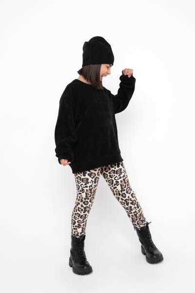 ΣΕΤ ΒΕΛΟΥΔΟ ΚΟΛΑΝ LEOPARD PRINT