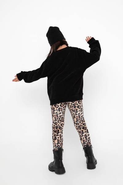 ΣΕΤ ΒΕΛΟΥΔΟ ΚΟΛΑΝ LEOPARD PRINT